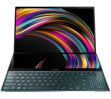 На ноутбуке Asus ZenBook Pro Duo UX581 мигает экран